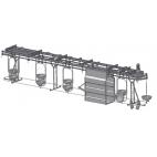 Plate Conveyor for Intestines (Pig Slaughterhouse)